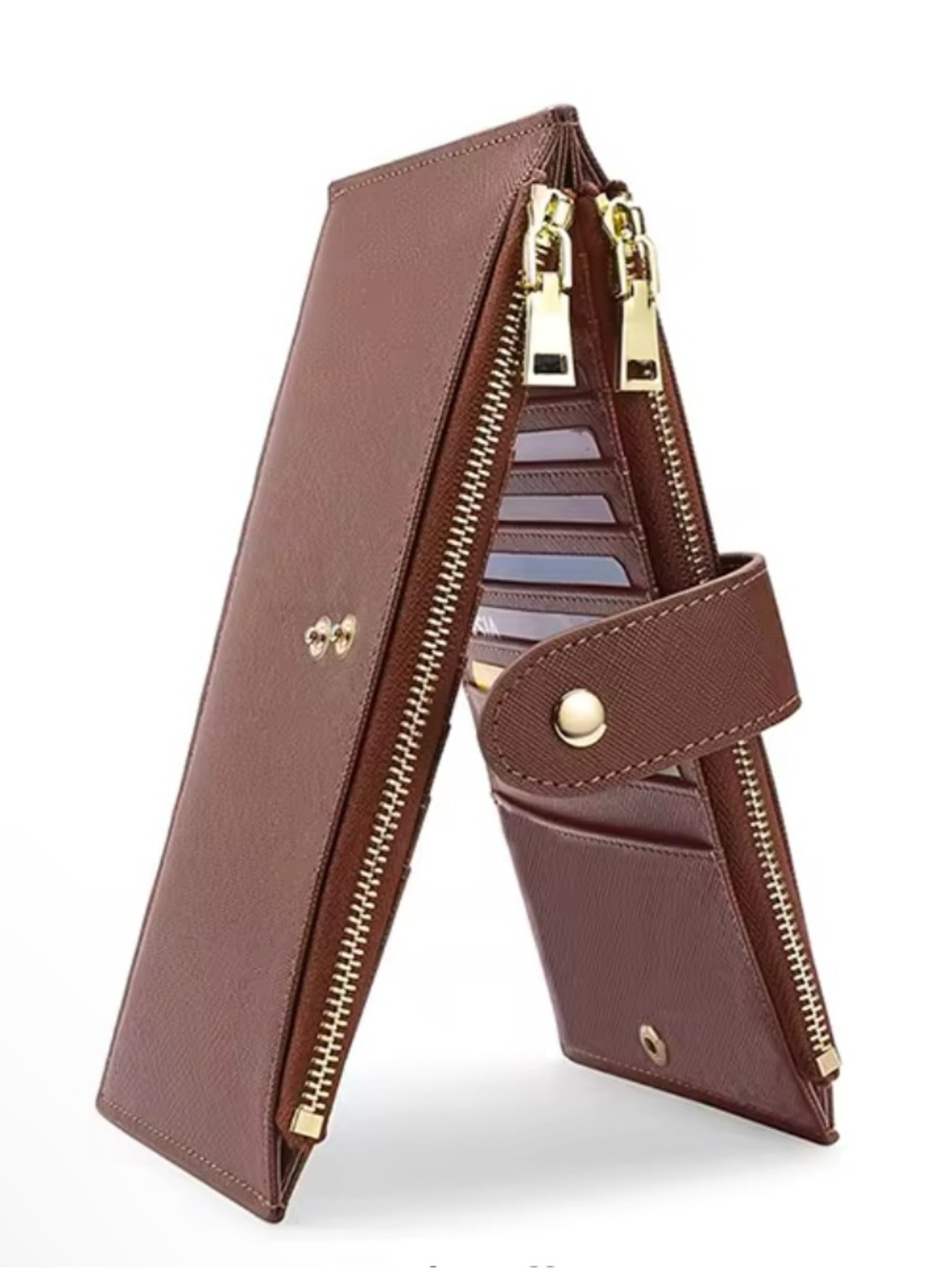 New RFID Women’s Card Wallet- Caramel